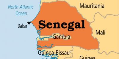 Карта Дакар, Сенегал